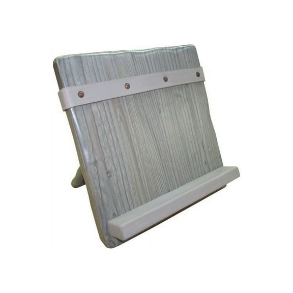 Wooden Cookbook Stand - iPad Holder - Grey