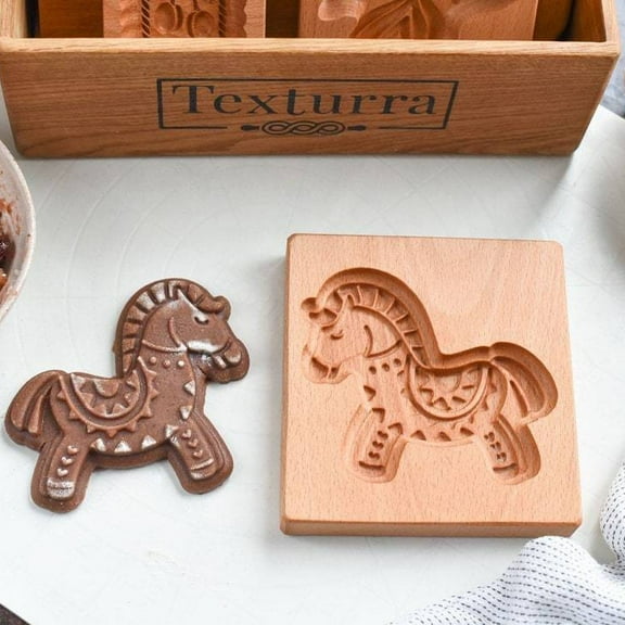 Wooden Cookie Molds Cookie Wooden Gingerbread Cookie Moulds Press 3D Cake Embossing Baking Mold Pumkin Cutter Bakery Gadgets