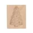 thumbnail image 1 of Wooden Cookie Mould - 3.14" x 3.93" Christmas Tree Carved Baking Tool,Christmas Tree, 1 of 5