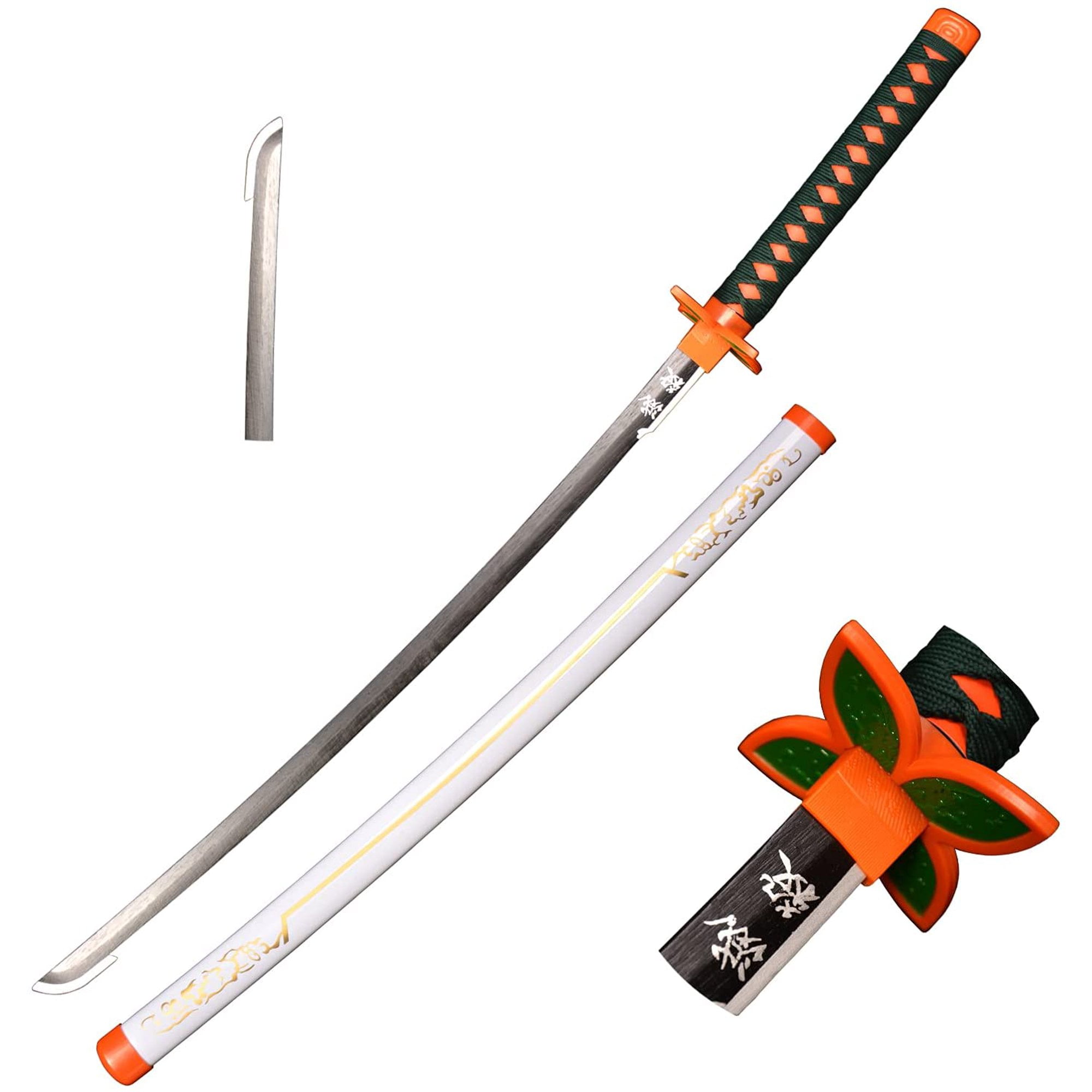 Wooden Cosplay Anime Swords, Kochou Shinobu Samurai Sword, White 40 in