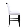 thumbnail image 1 of Wooden Counter Height Chairs With Cutout, Set Of Two, White And Black, 1 of 3