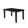 thumbnail image 1 of Wooden Counter Height Table with Tapered Legs, Dark Walnut Brown, 1 of 2
