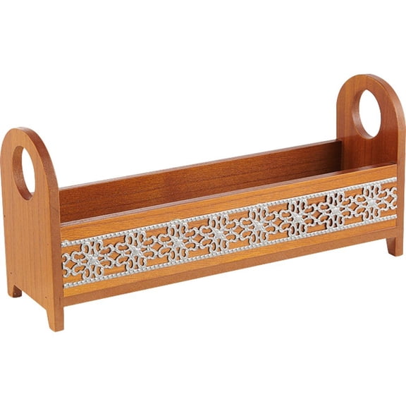 Wooden Countertop Organiser Shelf, Vanity Tray Desktop Shelves, Makeup Holder Cosmetic Storage Basket Counter Organizer, Free Standing Rack for Bathroom Kitchen