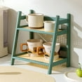 thumbnail image 1 of Wooden Countertop Tea And Coffee Bar Organizer Rack Multi-functional Shelf For Cup Storage And Condiment Arrangement, Perfect For Home Bar Tidying, 1pc, by UKHCCC, 1 of 8
