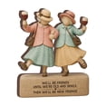 thumbnail image 1 of Wooden Couple Best Friend Figurine Forever Together Rustic Shelf Decor, 1 of 9