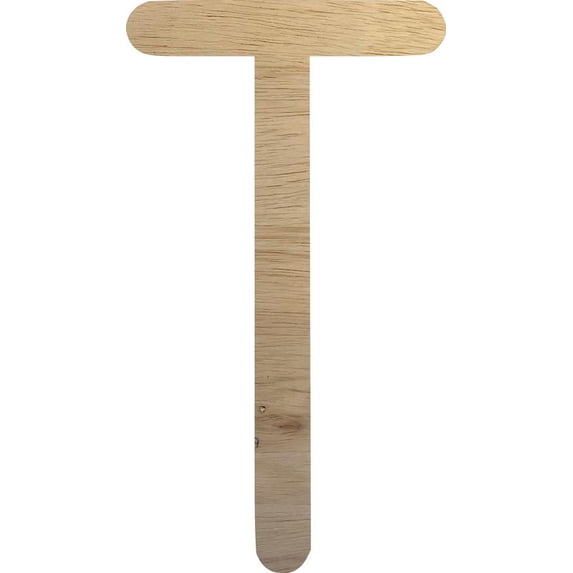 Wooden Craft Letter T, Blank Wood Letter 16'' Tall, Small Alphabet Home Décor
