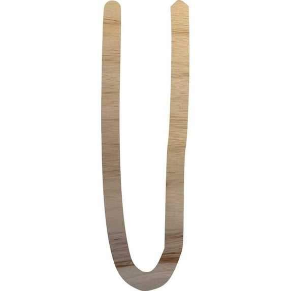 Wooden Craft Wall Letters, Unfinished 22'' Alphabet Letter U, DIY Northwood Font