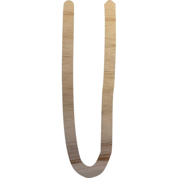 Wooden Craft Wall Letters, Unfinished 22'' Alphabet Letter U, DIY Northwood Font