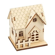 Wooden Crafts Luminous Sale Wooden Christmas Decorations Small Winter Supplies House Lighting Winter Outdoor Christmas Decorations Ornaments Home Office Desk Decorations