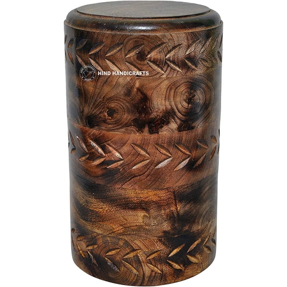 Wooden Cremation Urns for Human Ashes Adult Large, Burial Urns for Columbarium, Rosewood Wooden Box Funeral Urns for Human Ashes Large - 10" x 6" x 5" - 220 Cu/in (Cross, Pink)