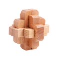 thumbnail image 1 of Wooden Cube Brain Teaser Puzzle Luban Lock Toy Educational Multi Style Wooden Anti Rust Brain Teaser Puzzles, 1 of 5