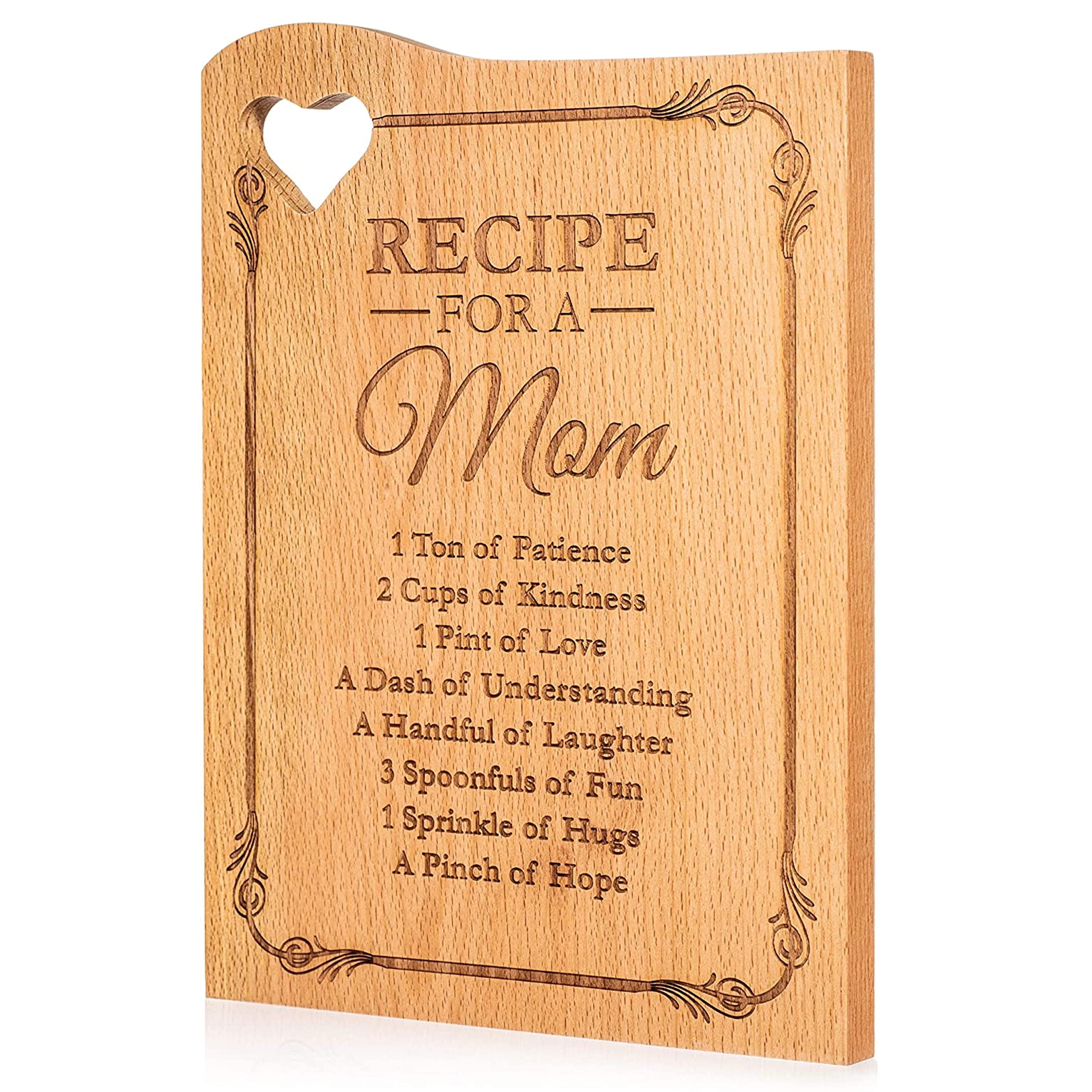 "Light Autumn Decorative Wooden Cutting Board for Mom Engraved with