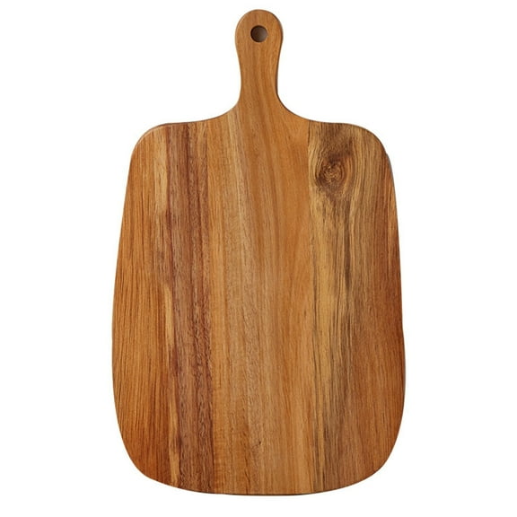 Wooden Cutting Board - Multipurpose Chopping Board For Meal Prep With Handle, Small Wood Cutting & Serving Tray For Vegetables, Fruits, Meat & Bread