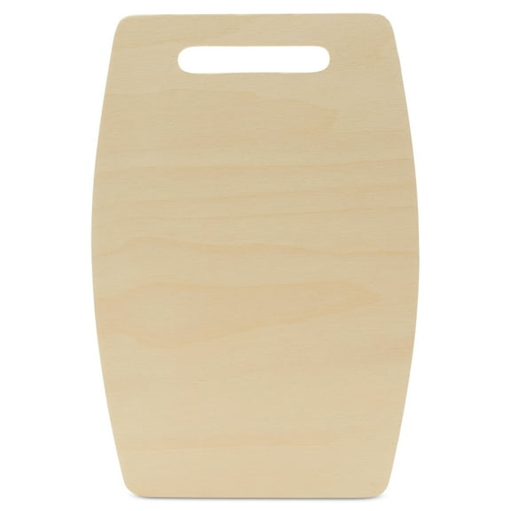 Wooden Cutting Board Shapes, 14" Wide Middle, Pack of 5 Wooden Cutting Boards by Woodpeckers, for Kitchen, Decor, and Charcuterie Boards