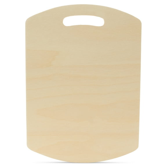 Wooden Cutting Board Shapes, 14" with Rounded Edges, Pack of 5 Wooden Cutting Boards by Woodpeckers, for Kitchen, Decor, and Charcuterie Boards