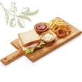 thumbnail image 1 of Wooden Cutting Boards for Kitchen, Olive Wood, Thick and Large Cutting Board, Handmade Chopping Block with Handle for Meat Brisket Bread Cheese, Stylish Butcher Block (Rectangular), 1 of 7