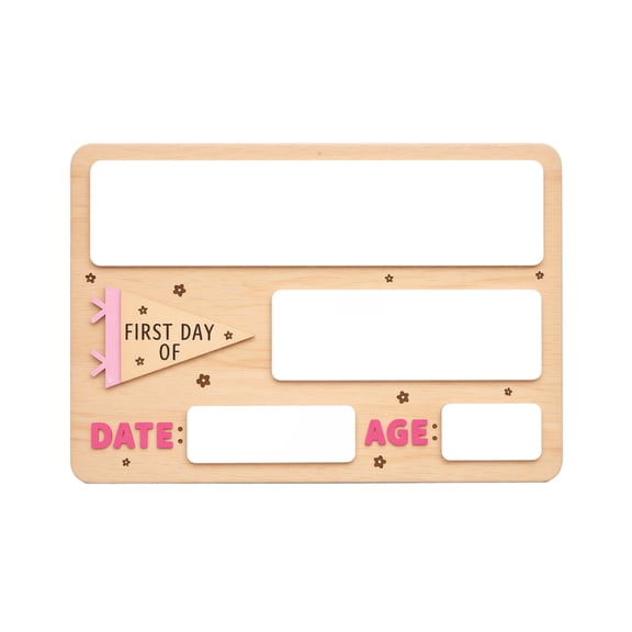 Wooden DIY Graduation Day Memory Board School Sign 9.84x6.3in First Day Last Day Sign for Ceremony Keepsake Craft Decoration
