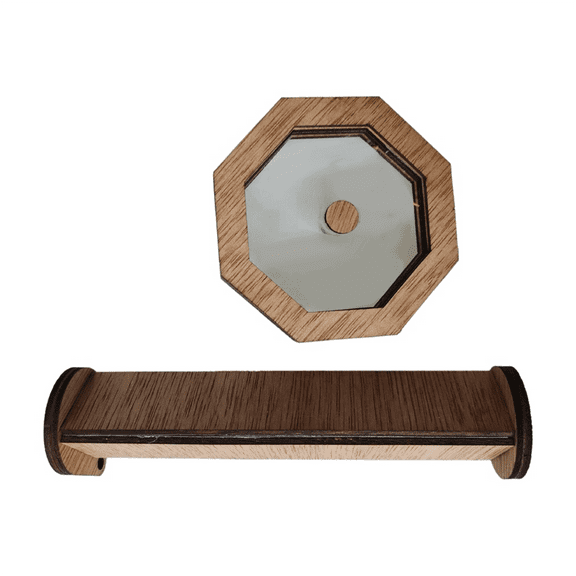 Wooden DIY Kaleidoscope Kit Outdoor Toddler Rotating Kaleidoscope Set