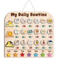 thumbnail image 1 of Wooden Daily Routine with Stars, Chore Chart for Kids, Visual Schedule for Kids, Morning Evening Routine Chart, Preschool Routine Chart, Routine Chart for Kids, 1 of 9