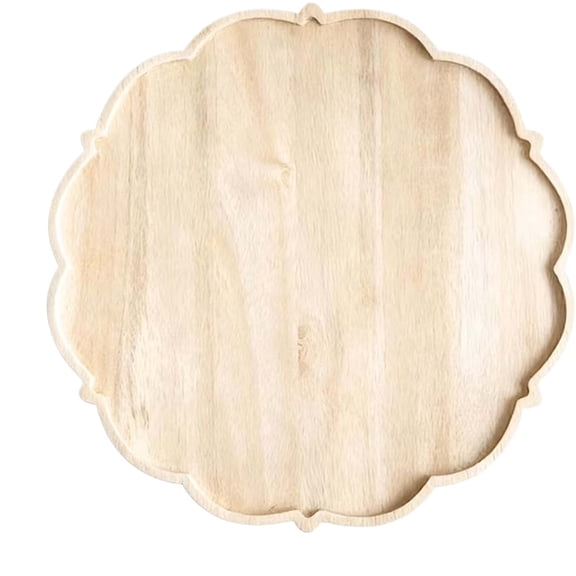 Wooden Daisy Flower Serving Board - Boho Party Platter & Charcuterie Board for Birthday, Baby Shower, Wedding Table Decor & Snack Serving