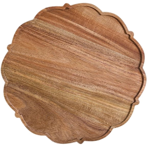 Wooden Daisy Flower Serving Board - Boho Party Platter & Charcuterie Board for Birthday, Wedding Table Decor & Snack Serving(Q)