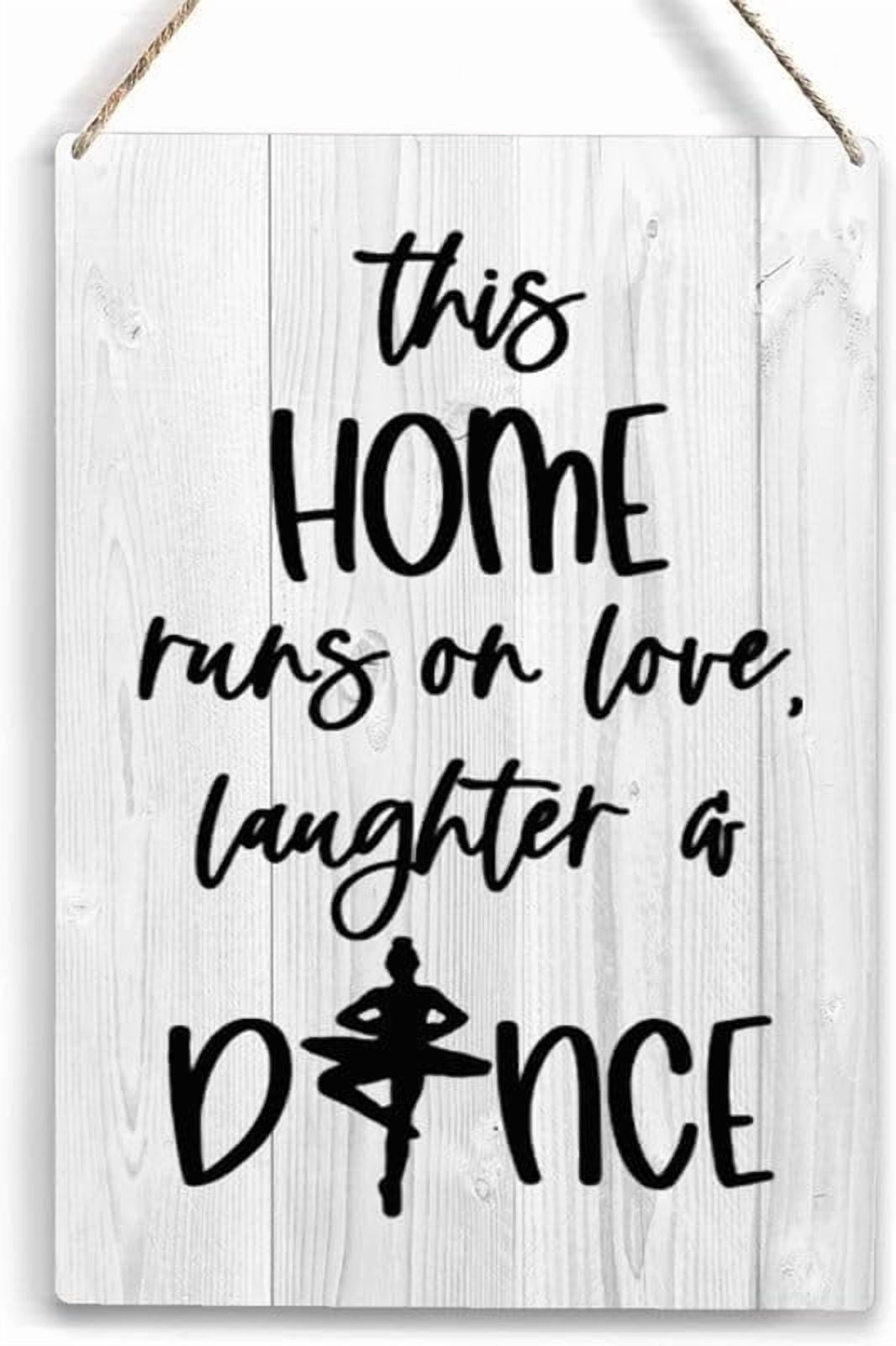 Wooden Dance Sign Kids Room Girls Bedroom Farmhouse Rustic Wall Decor ...