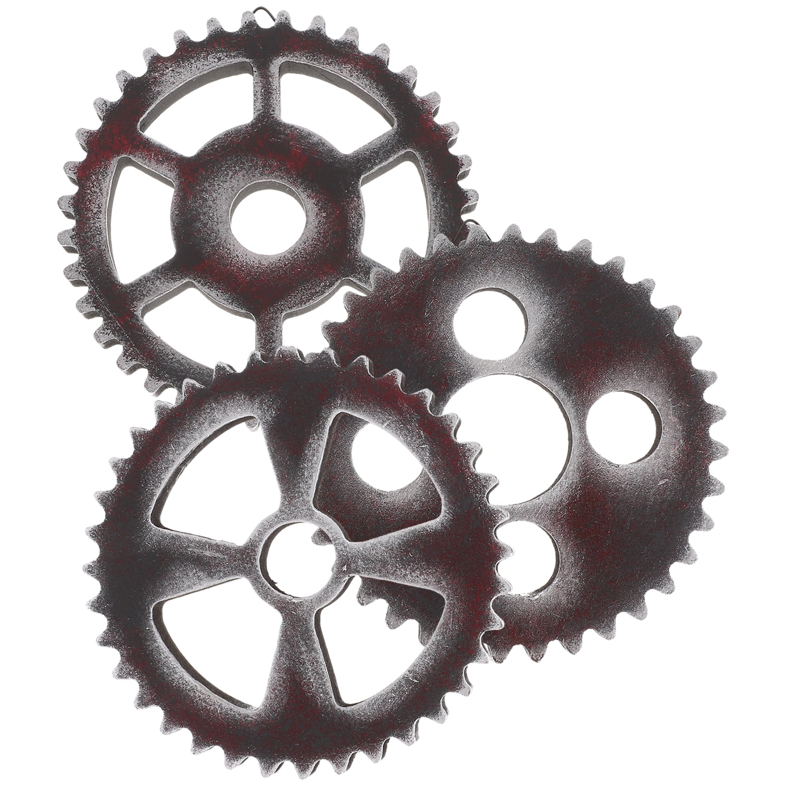 Wooden Decor Gear Wall Decoration Ornaments Steampunk Gears Country