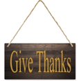 Wooden Decor Give Thanks - Rustic Wedding Hanging Sign, Farmhouse ...