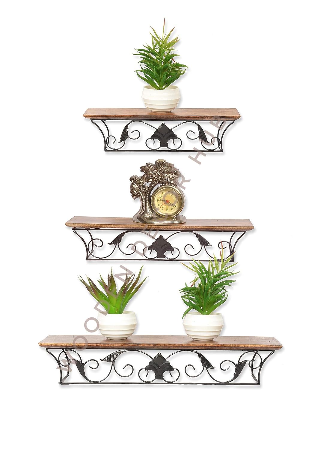 Wooden Decor Hub Wooden Floating Shelves for and Home Decorative Wall ...
