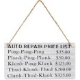 Car Maintenance Sign Wooden Decor Sign Auto Repair List - Walmart.com