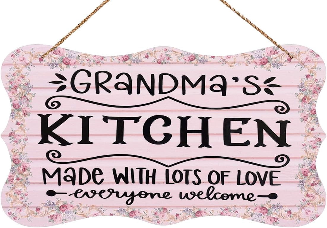 Wooden Decor Sign Grandmas Kitchen Door - Walmart.com