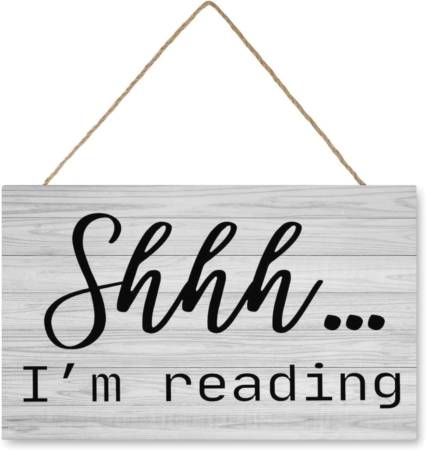 Wooden Decor Signs Shhh Im Reading Wood Sign Funny Hanging Wood Wall Decor Inspirational Home ...
