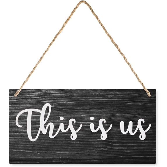 Cosyom Name Wooden Decor This is Us - Personalized Name/Date Sign, Thanksgiving ...