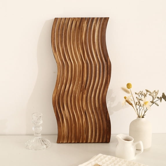 Wooden Decorative Tray, Japanese Style Desktop Storage Tray Organizer, Irregular Natural Serving Tray for Aromatherapy Candle, nibbles, and Home ornament