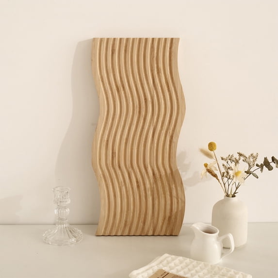 Wooden Decorative Tray, Japanese Style Desktop Storage Tray Organizer, Irregular Natural Serving Tray for Aromatherapy Candle, nibbles, and Home ornament
