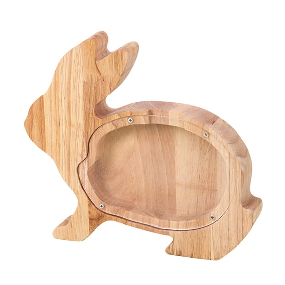 Handmade Wooden Animal Shaped Deposit Box For Children Bedroom Living Room Decor And Money Saving Gift