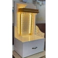 thumbnail image 1 of Wooden Designer Temple For Home And Office With LED Lights / Puja Mandir For Home With Cabinet Storage / Wall Hanging And Table Top Mandir, 1 of 8