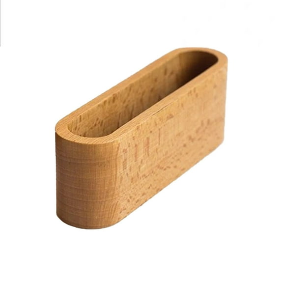 Wooden Desktop Holder Credit Organizer Rack Cards Slot (Retro)
