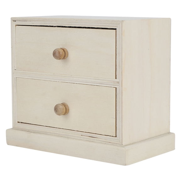Wooden Desktop Organizer with Drawers - Perfect for Cosmetics, Jewelry, and Document Storage