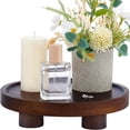 thumbnail image 1 of Wooden Desktop Storage Tray Holder Flat Round Coconut Brown 241x55mm Inner Diameter: 220mm, 1 of 7