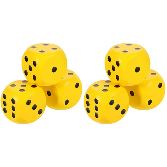 Wooden Dice Sieve Colorful Rounded Corners Toys Family Yard Giant Six Sides 6 Pcs