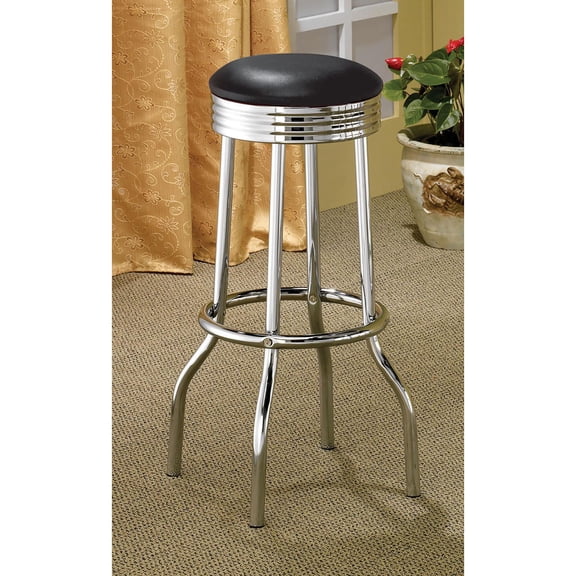 Wooden Dining Chairs, Black and Bar Height Stool (Set of 2), Black Dining Chairs,Metal Upholstered Dining Chairs, Furniture Dining Furniture Seating for Dining
