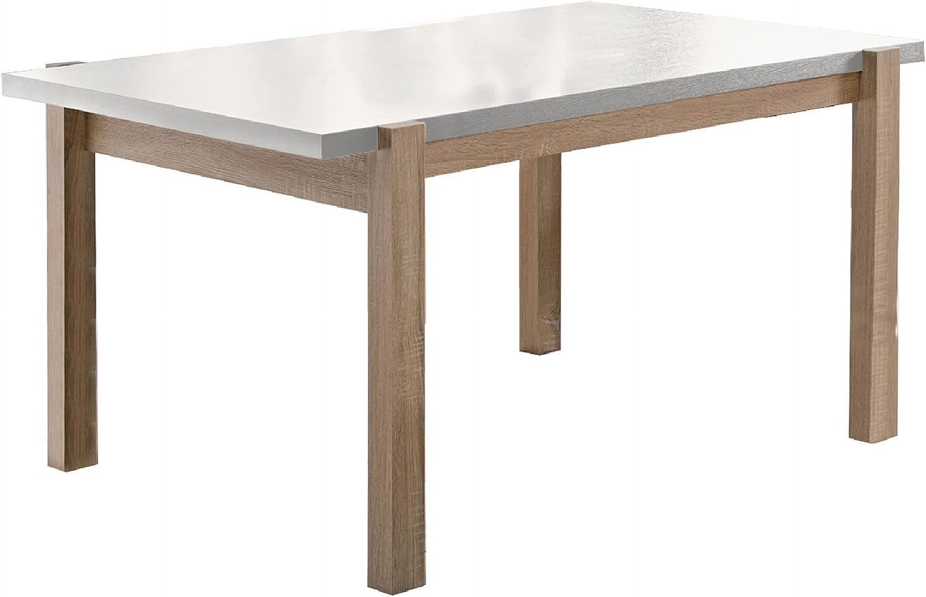 Strait Table Wooden Dining Table with Straight Legs - Walmart.com