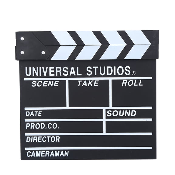 Wooden Director Scene Clapperboard TV Movie Clapper Board Film Cut Prop