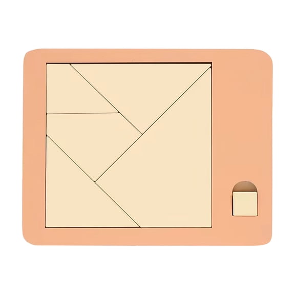 Wooden Disappearing Triangle Brain Teaser Puzzle - 5 Geometric Patterns, Irregular Shape Shifting Design, Educational Spatial Reasoning Game for Kids & Adults