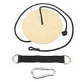 Wooden Disc Rope Swing Train Balance Heavy Duty Adjustable Round Disc