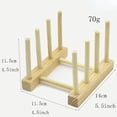 thumbnail image 1 of Wooden Dish Drainer Rack Kitchen Dishes Stand Plate Dish Drying Rack Pot Lid Racks Kitchen Organizer Drying Cups Display Shelf, 1 of 7