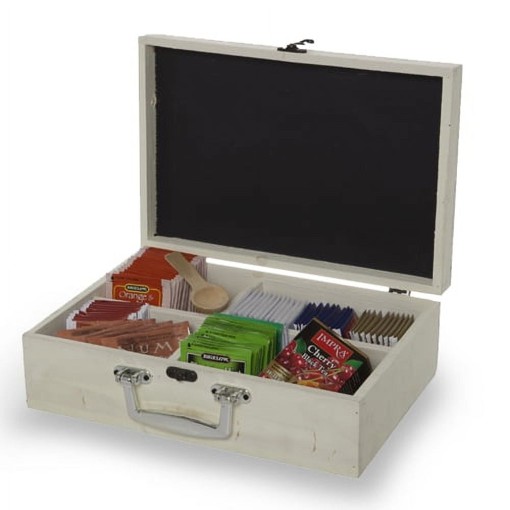 Wooden Display Box with Lid and Chalkboard Small 11in