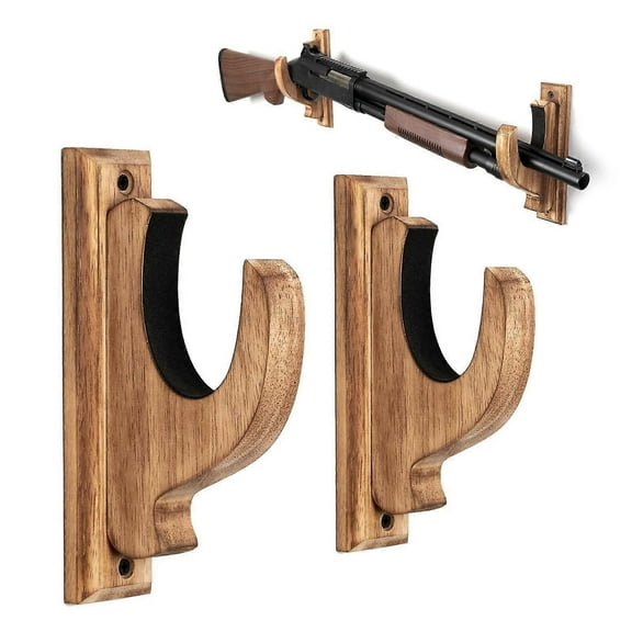 Wooden Display Rack for Gun Rifle Shotgun Wall Mount Holder
