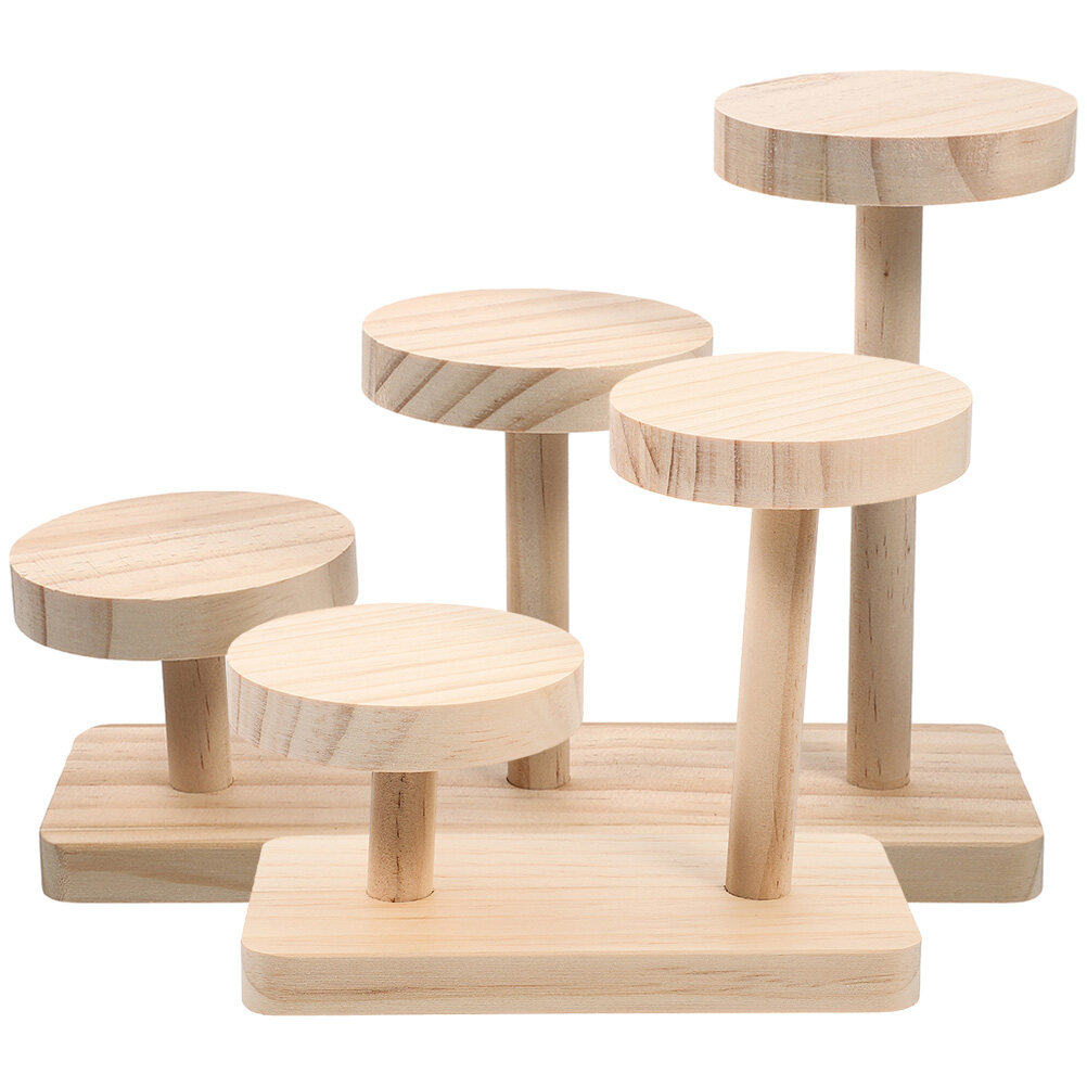 Wooden Display Stand Display Riser Shelf Wood Tiered Display Shelf Rack